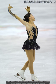 2013-03-02 Milano - World Junior Figure Skating Championships 9160 Samantha Cesario USA